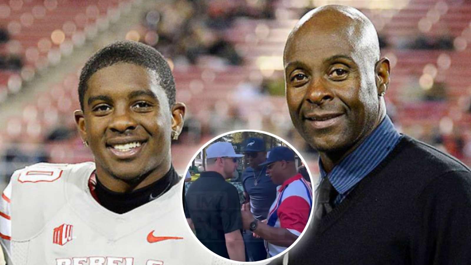 Jerry Rice’s son comes in his father’s defense after video of him threatening reporters goes viral