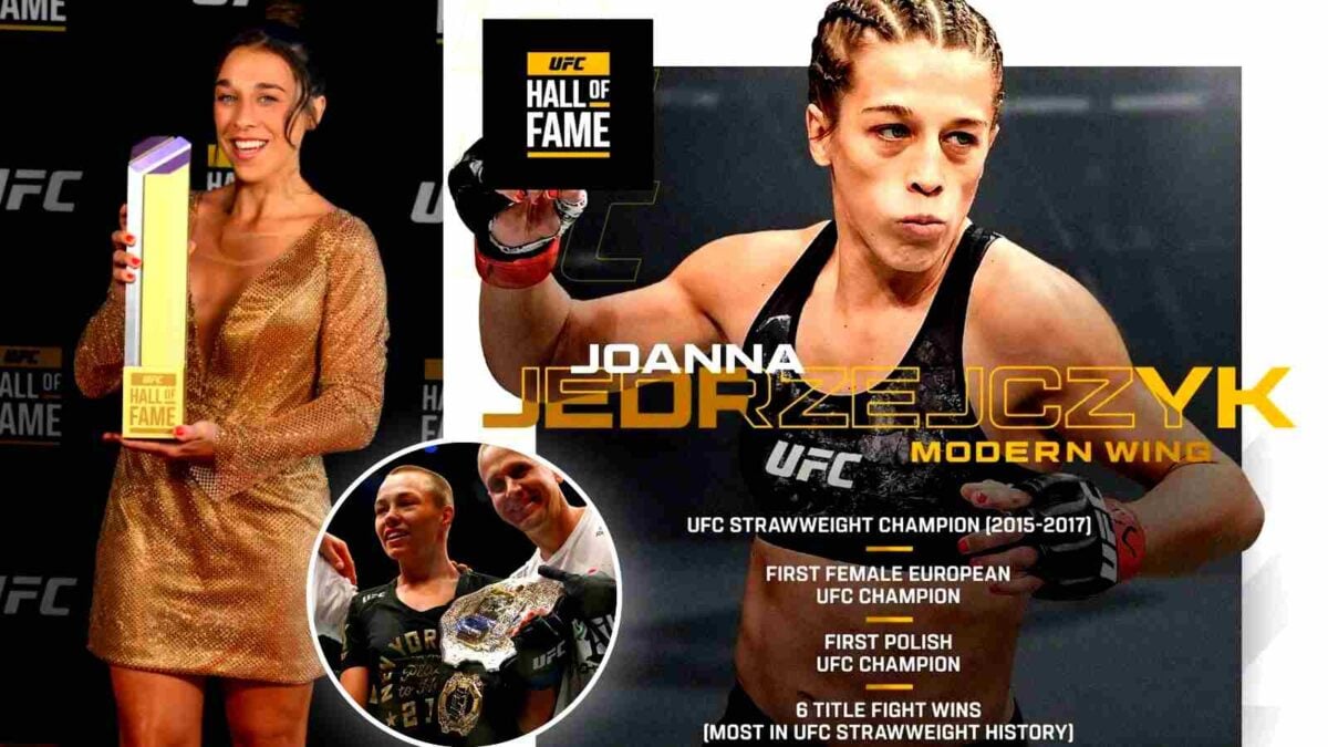 Joanna Jedrzejczyk's HOF credentials have been whirling up a storm