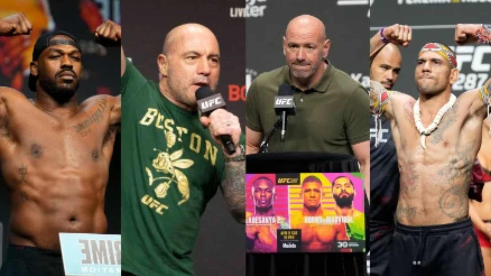 “In my ear the whole time!” Dana White admits he’s under pressure from Joe Rogan to make Alex Pereira fight for heavyweight title