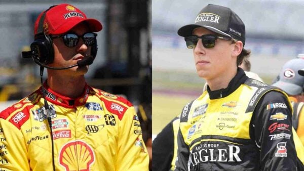 Joey Logano and Carson Hocevar