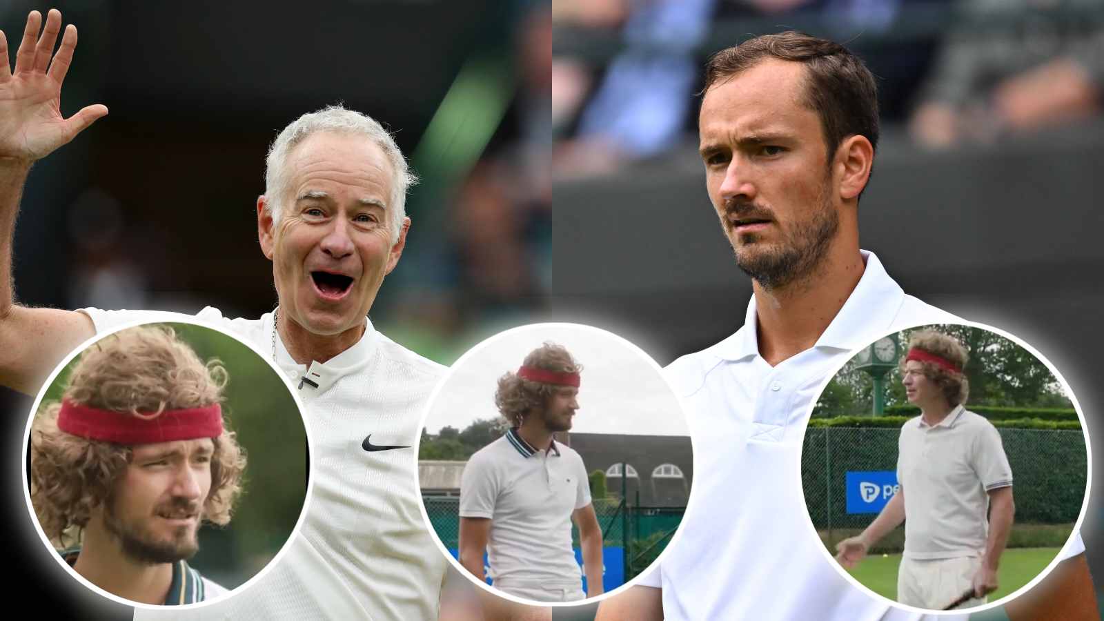 WATCH: “I feel ridiculous” – Daniil Medvedev hilariously dresses up like John McEnroe at Wimbledon