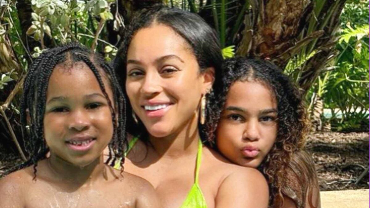 Joie Chavis with her two children, Shai and Hendrix