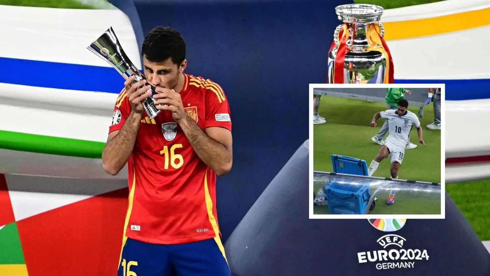 “He thought his PR would win it for him” – Fans laugh at Jude Bellingham as video reveals Real Madrid man had eyes on Euros Player of the Tournament!