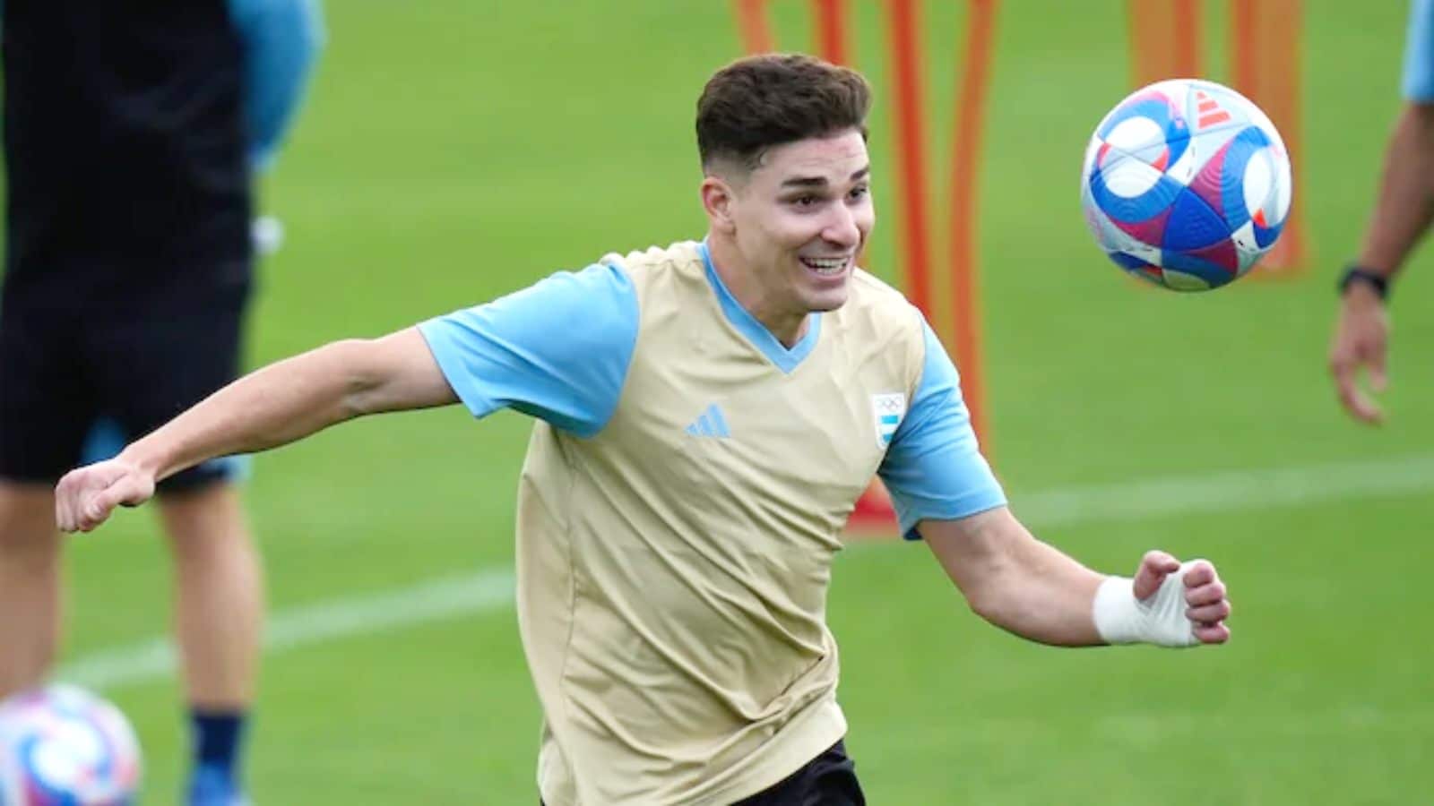 No rest for Julian Alvarez as Manchester City star joins Olympics squad just days after Copa America win with Argentina