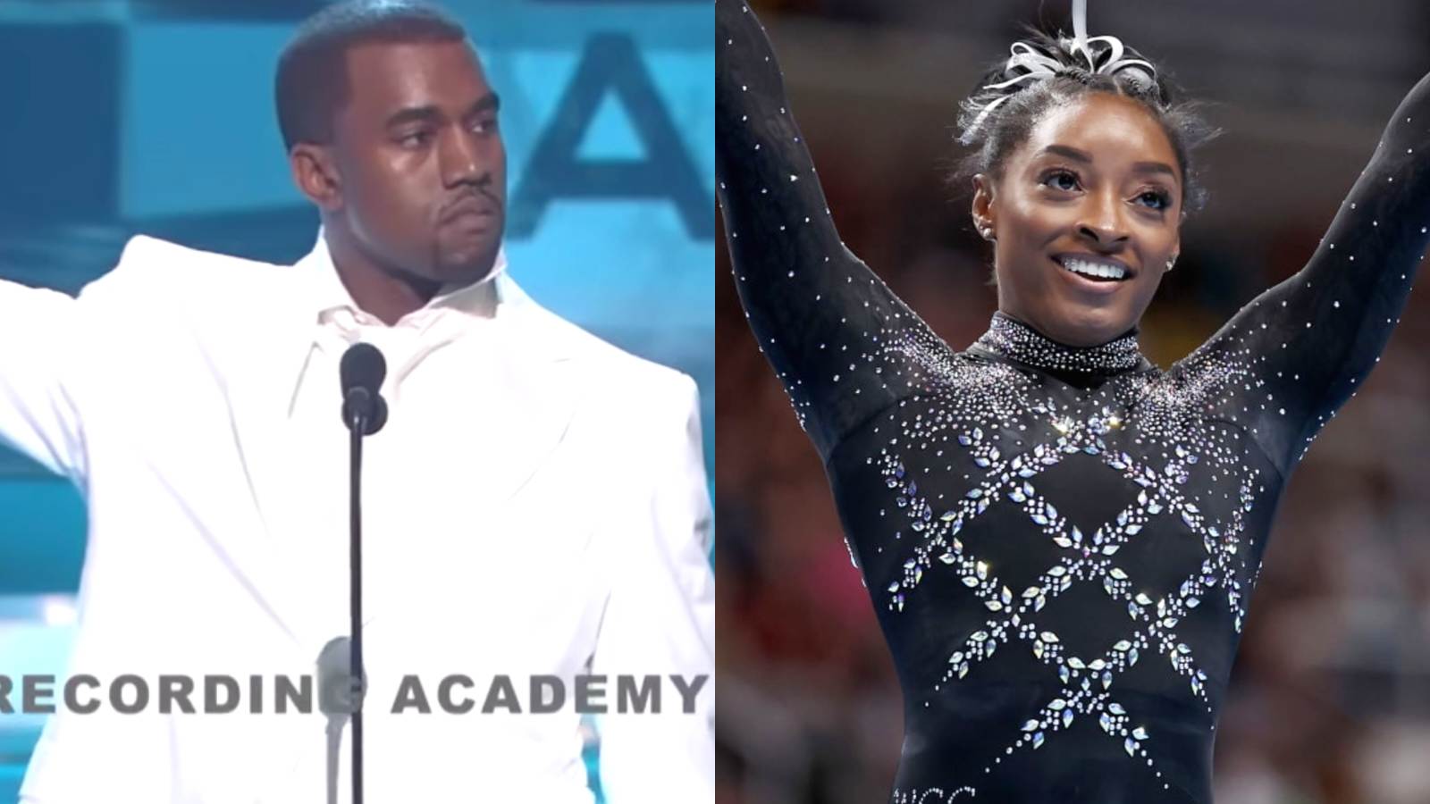 Simone Biles HISTORIC feat calls for iconic Kanye West speech after Team USA gold medal at Paris Olympics