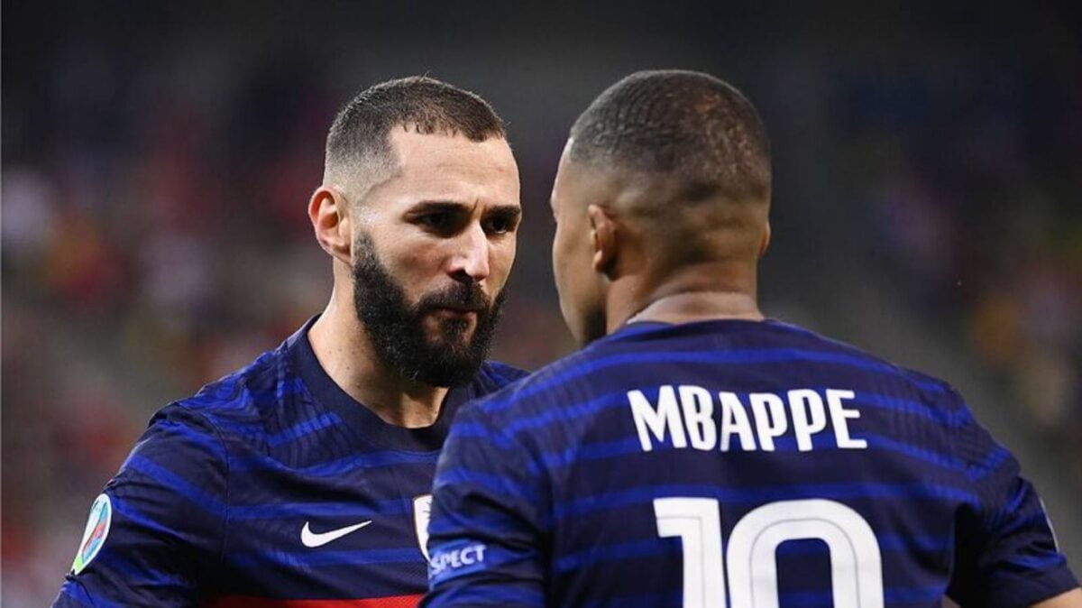 Karim Benzema and Kylian Mbappe