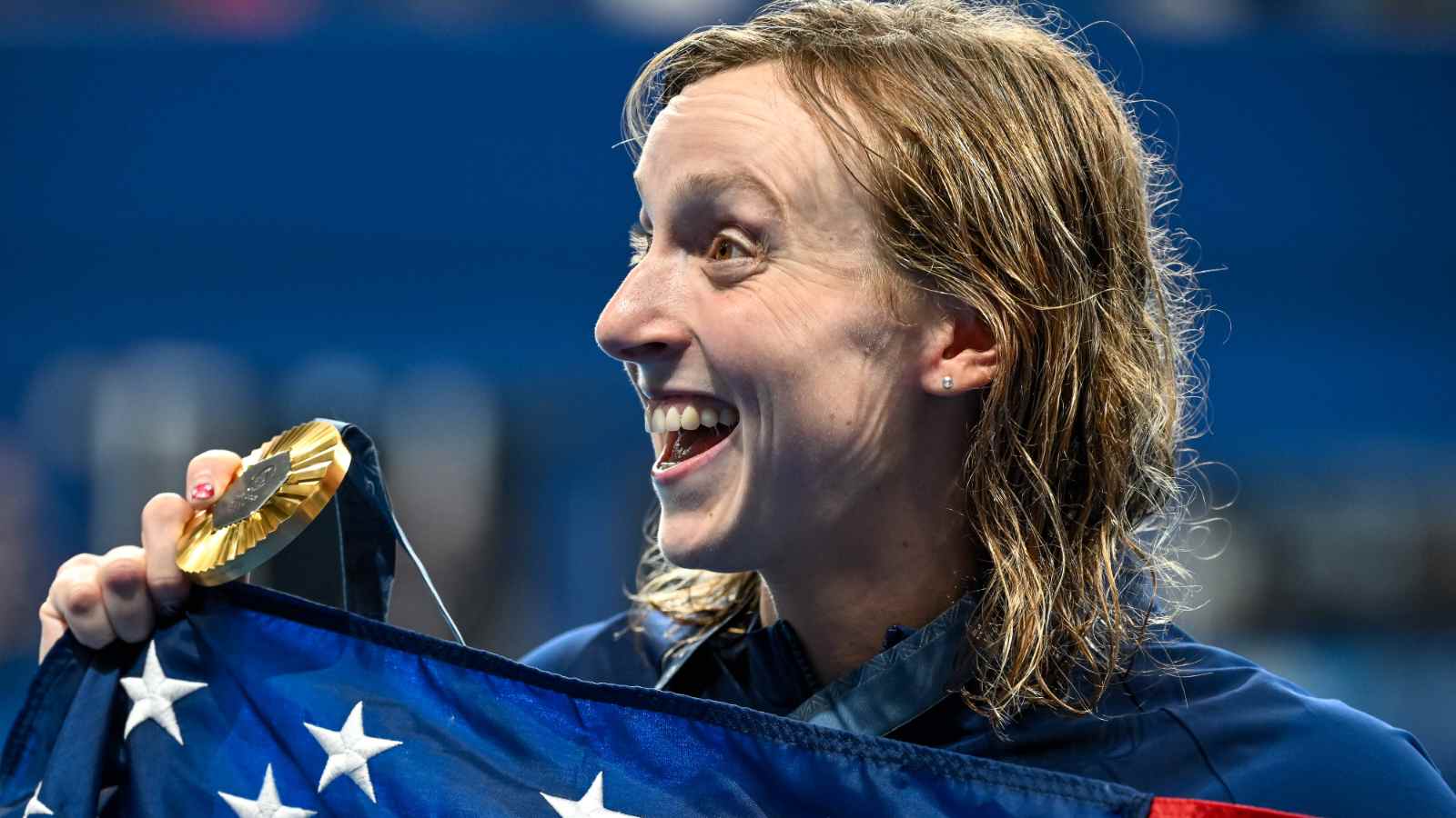 Katie Ledecky shows sheer dominance as she sets a new Olympic record in the women’s 1500M freestyle at Paris while leaving her opponents in the dust