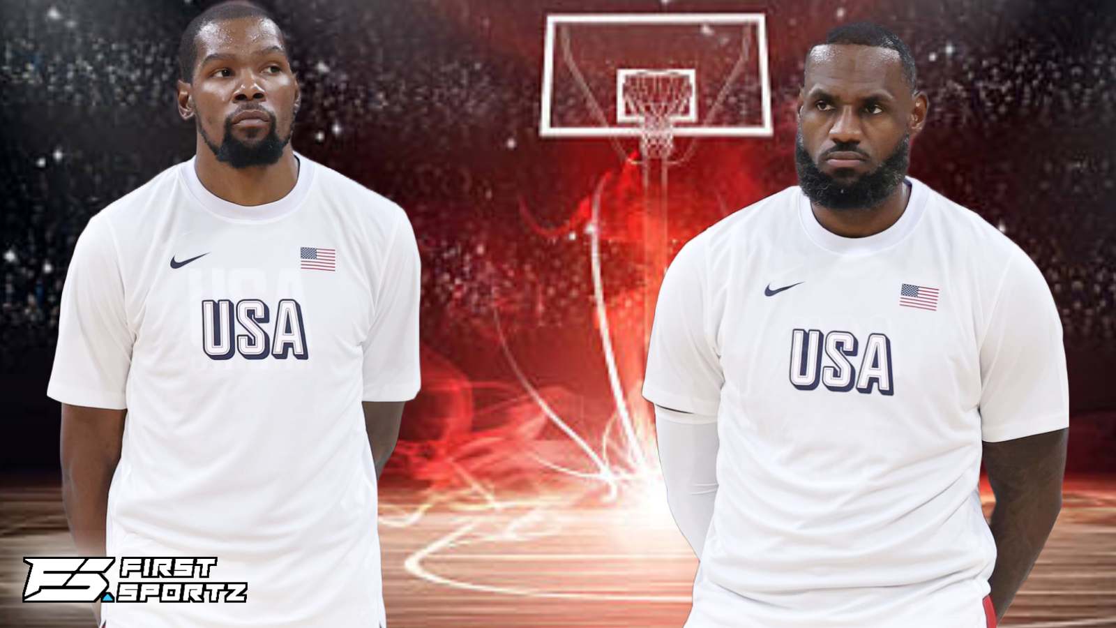 “They said two legends couldn’t coexist!” – Kevin Durant and LeBron James lead Team USA to dominant first half against Serbia