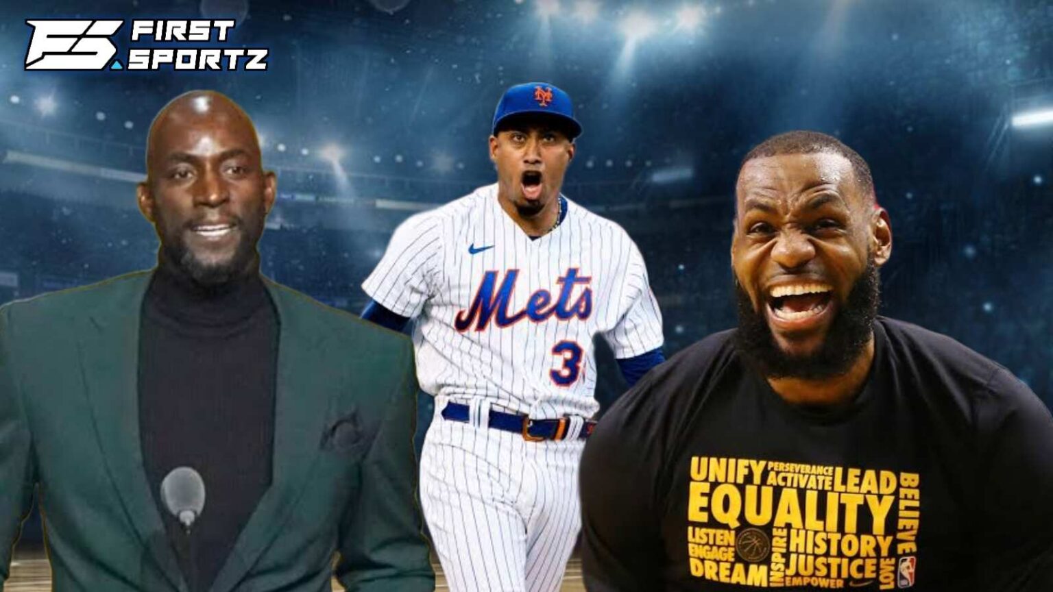 LeBron James in splits as Kevin Garnett goes BANANAS over Mets star