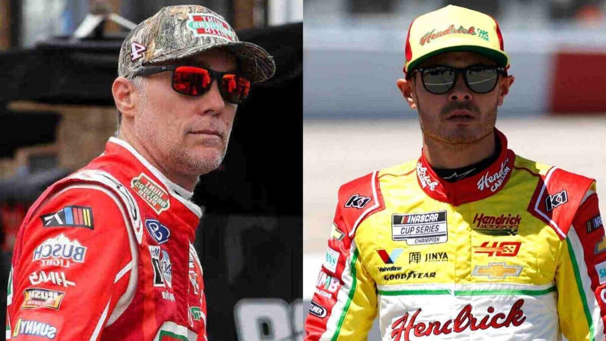 Kevin Harvick and Kyle Larson