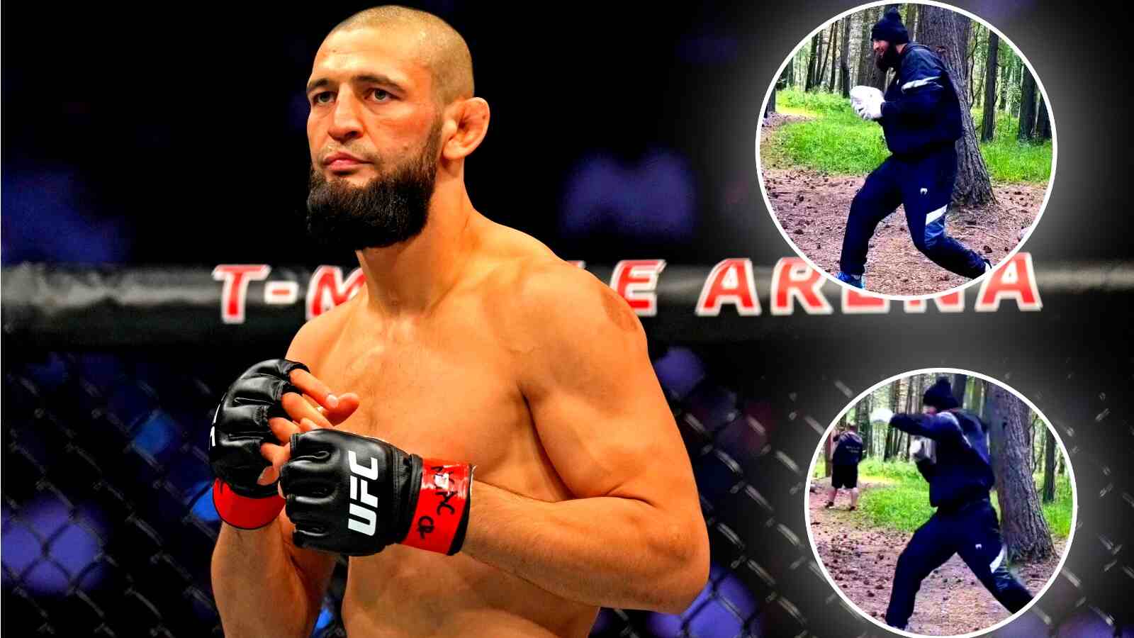 WATCH: Khamzat Chimaev back to training in woods after ‘violent sickness’