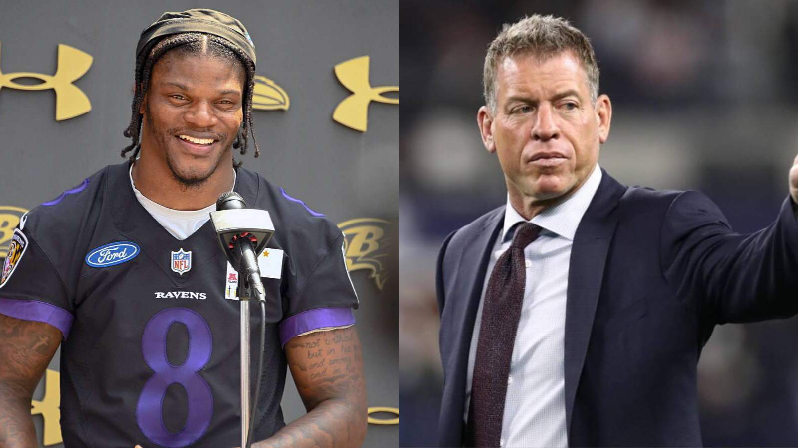 Troy Aikman offers lighthearted response to Lamar Jackson’s copyright battle over No. 8