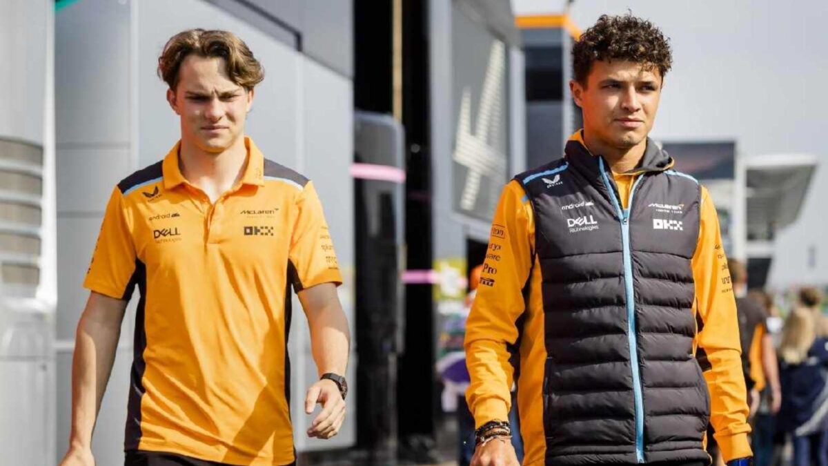 Lando Norris and Oscar Piastri