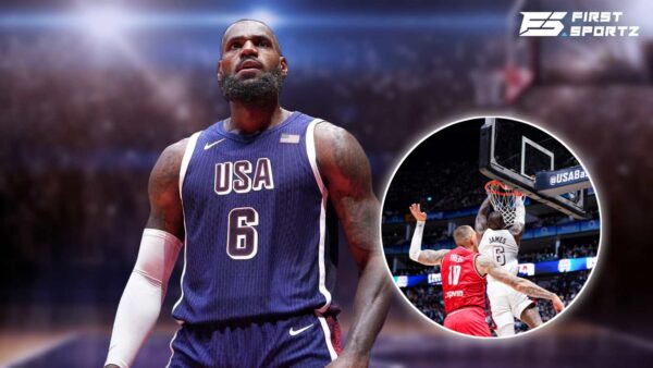 LeBron James gave an ageless performance in the exhibition win over Germany