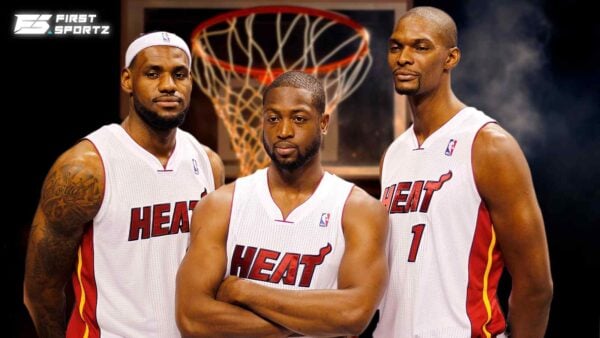 LeBron James, Dwyane Wade and Chris Bosch