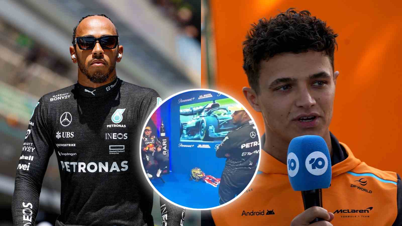 WATCH: Lewis Hamilton BAFFLED after Lando Norris reveals McLaren opted to not put mediums on his final British GP stint