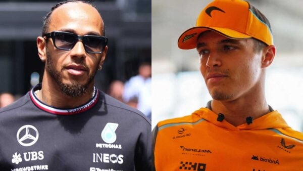 Lewis Hamilton and Lando Norris