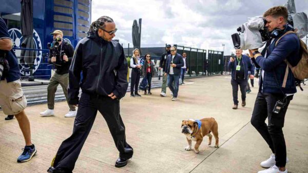 Lewis Hamilton and Roscoe