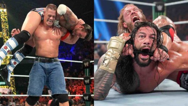 John Cena, CM Punk, Edge and Roman Reigns