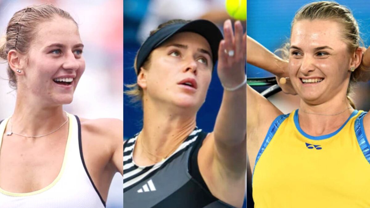 Marta Kostyuk, Elina Svitolina and Dayana Yastremska