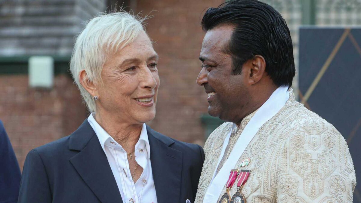 Martina Navratilova, Leander Paes