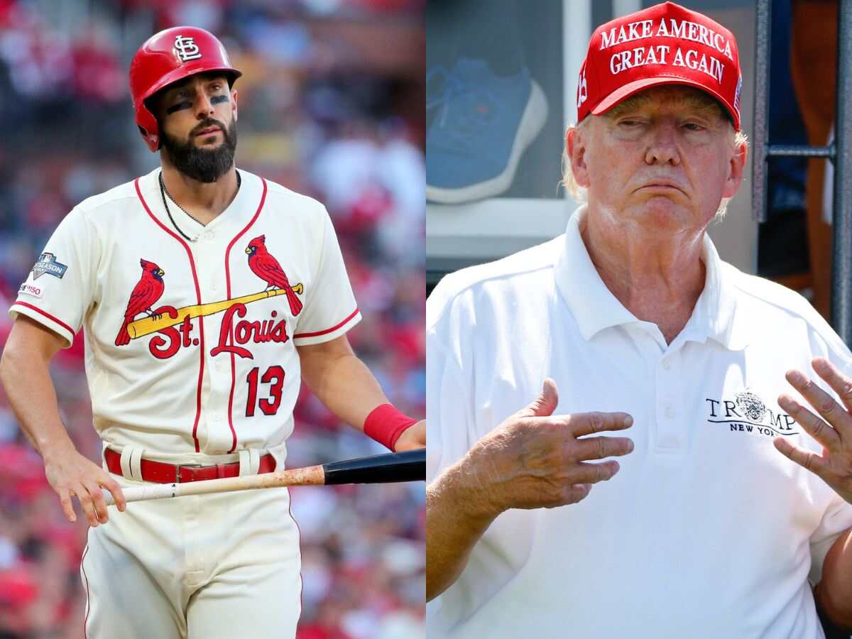 Matt Carpenter swears Cardinals’ action on field ‘definitely not a political statement’ to Donald Trump during game against Braves