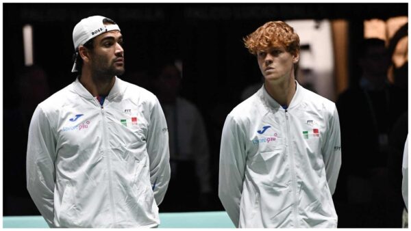 Matteo Berrettini(L), Jannik Sinner(R)