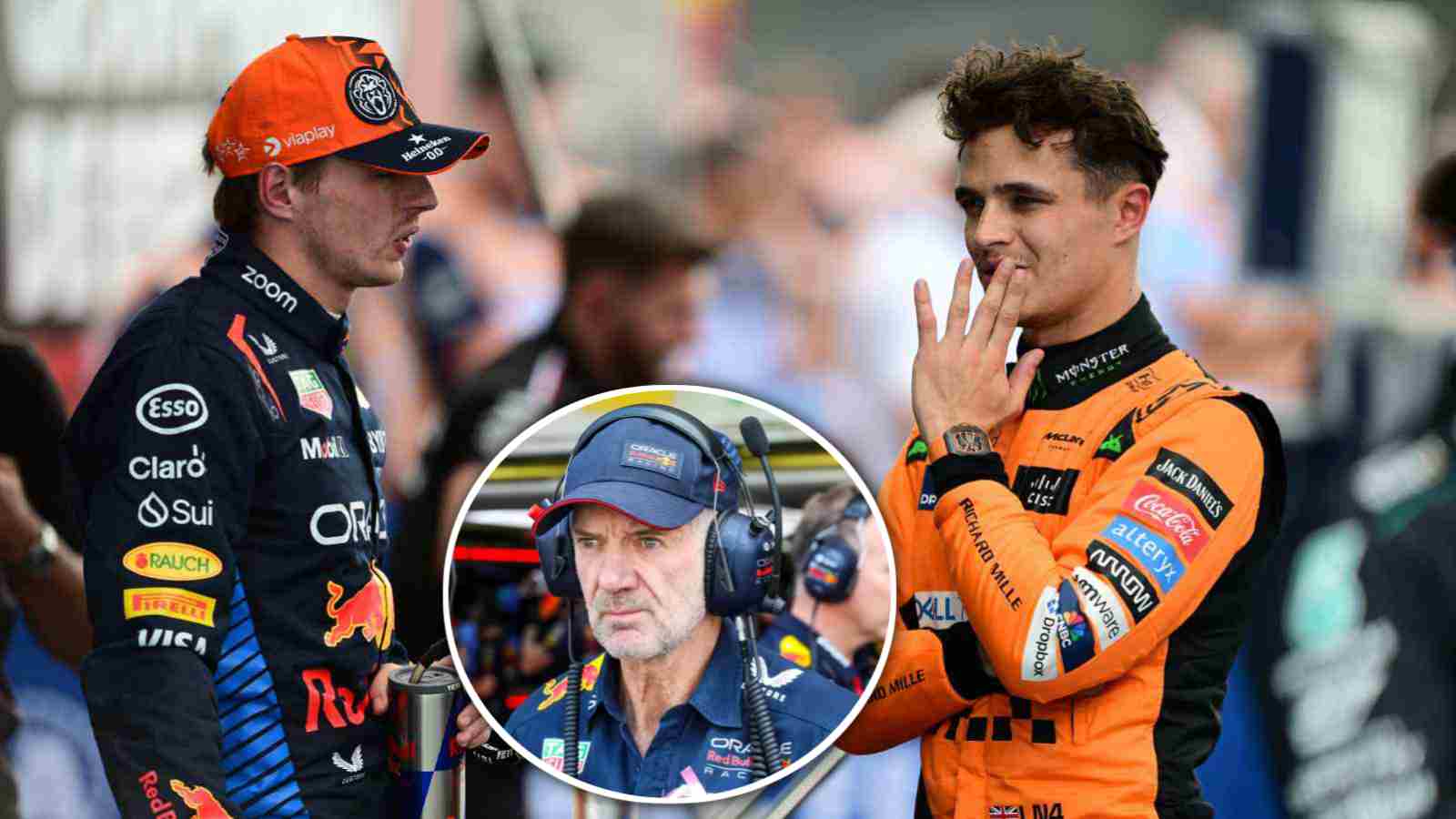 Adrian Newey claims ‘great lads’ Max Verstappen and Lando Norris will ‘sort out’ tensions over Austrian GP clash