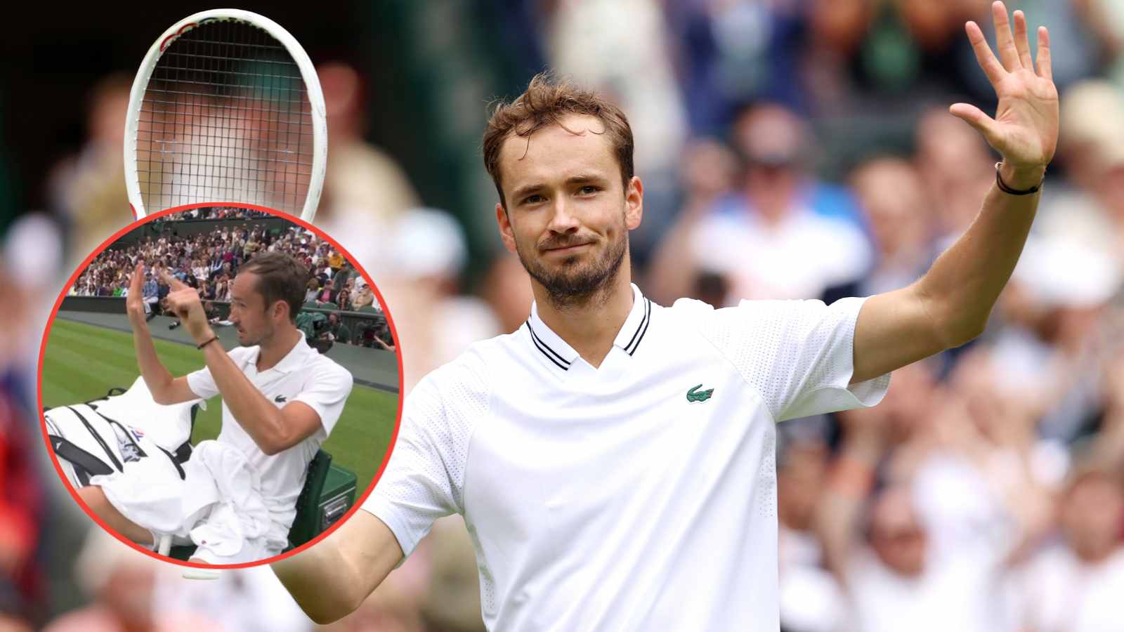 WATCH: “Meddy doing meddy things” – Confused Daniil Medvedev forgets tie-break score against Alexandre Muller, sits down between points at Wimbledon