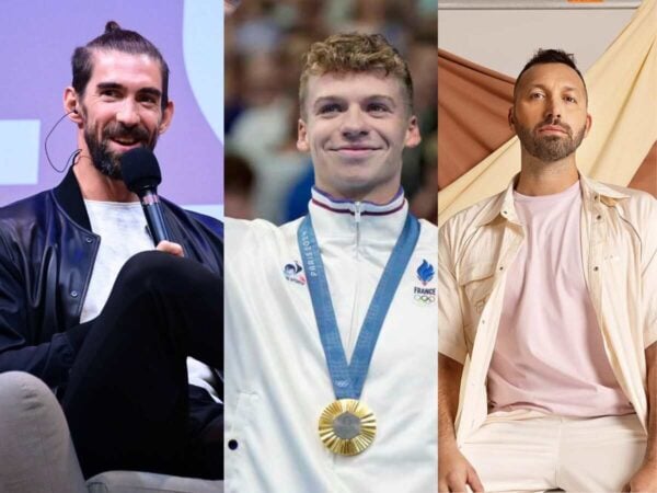 Michael Phelps, Leon Marchand, and Ian Thorpe [Image Credit: Imago/NPR/Men's Health]