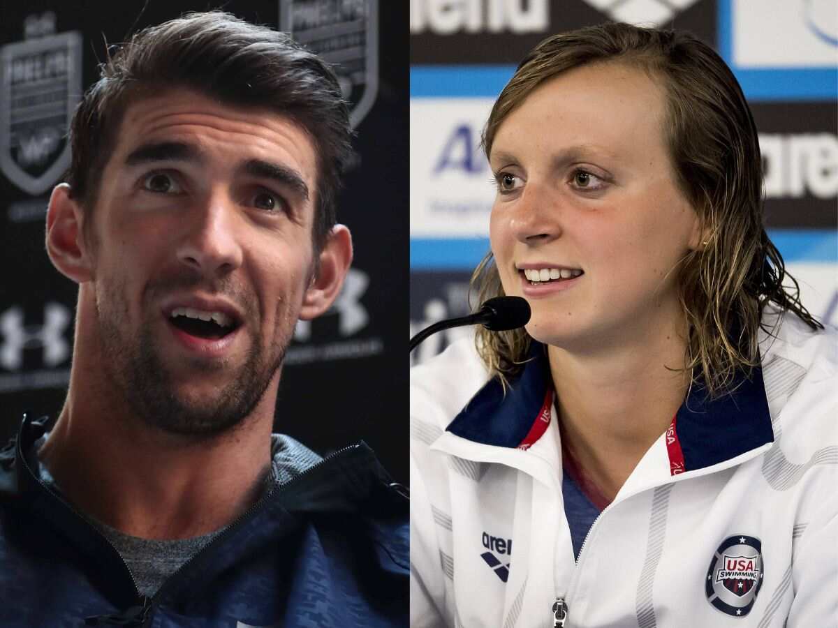 Michael Phelps and Katie Ledecky [Image Credit: Imago]