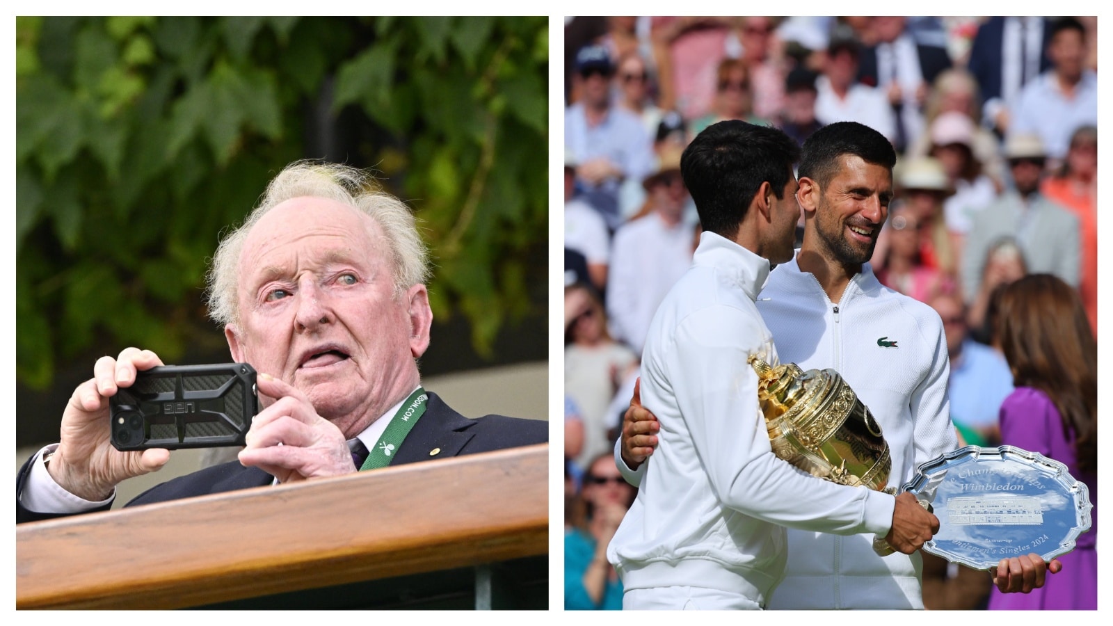 “Incredible talent, determination and composure,” Rod Laver in awe of Carlos Alcaraz after the Spaniard’s win over Novak Djokovic in the Wimbledon final