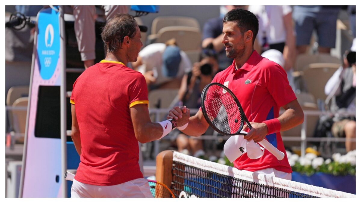 Rafael Nadal and Novak Djokovic