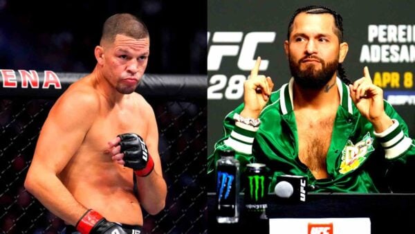 Jorge Masvidal outweighed Nate Diaz by about 30 lbs