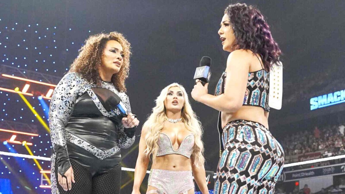 Nia Jax, Tiffany Stratton, and Bayley