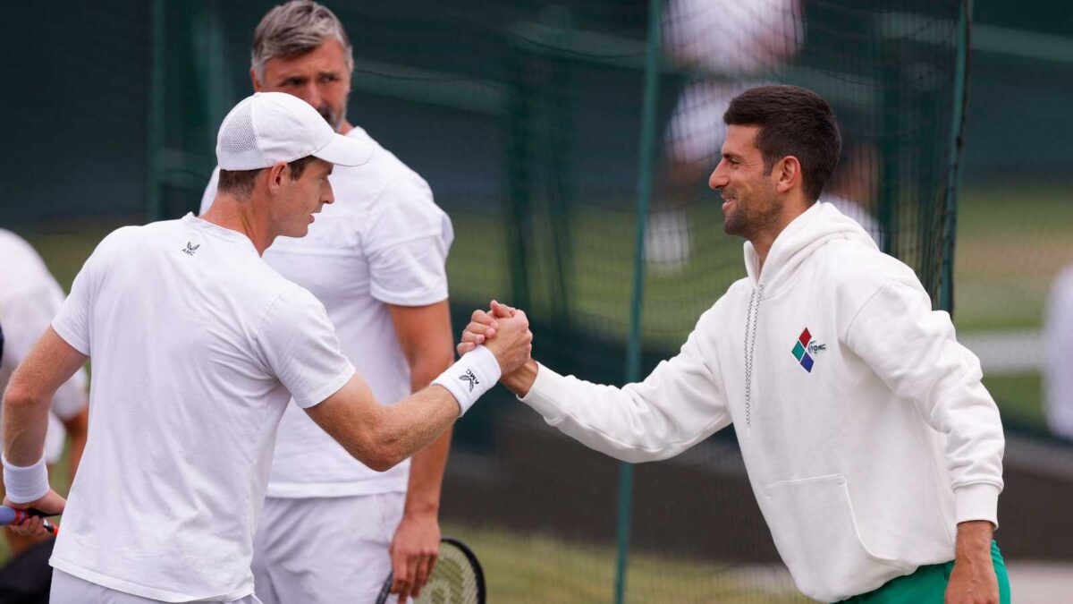 Andy Murray and Novak Djokovic