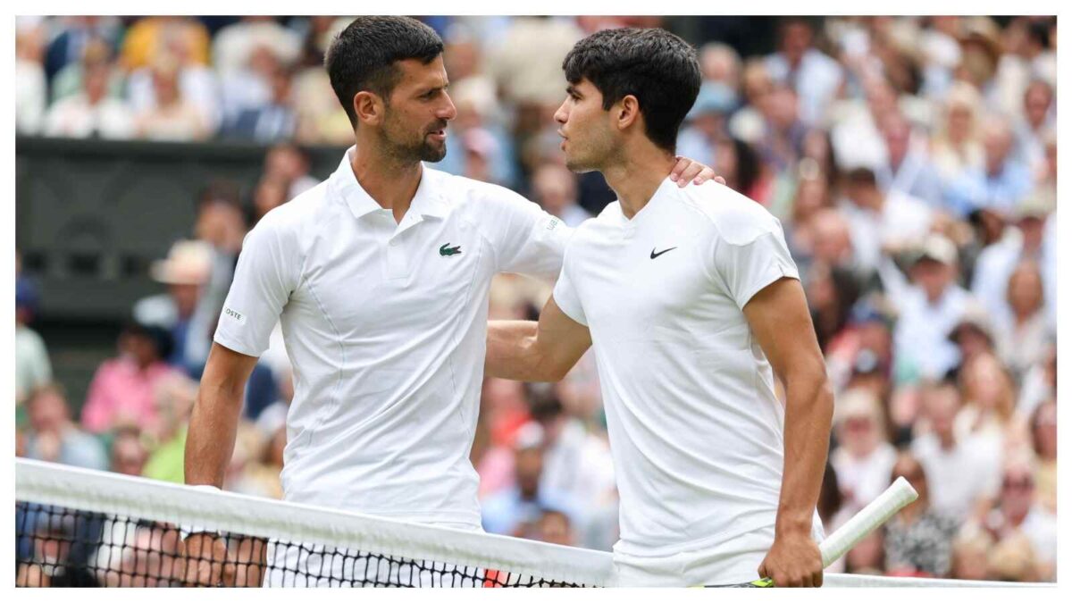 Novak Djokovic and Carlos Alcaraz