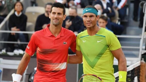 Novak Djokovic and Rafael Nadal