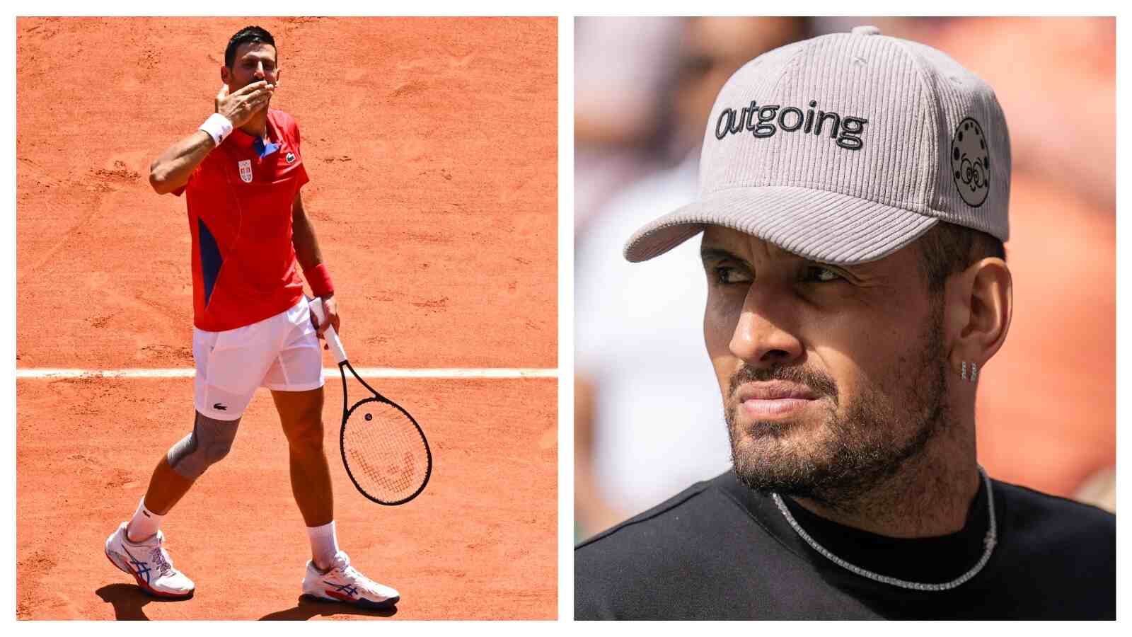 Nick Kyrgios once again shows his love for Novak Djokovic over the Serb’s unnecessary antics towards crowd during his match against Rafael Nadal