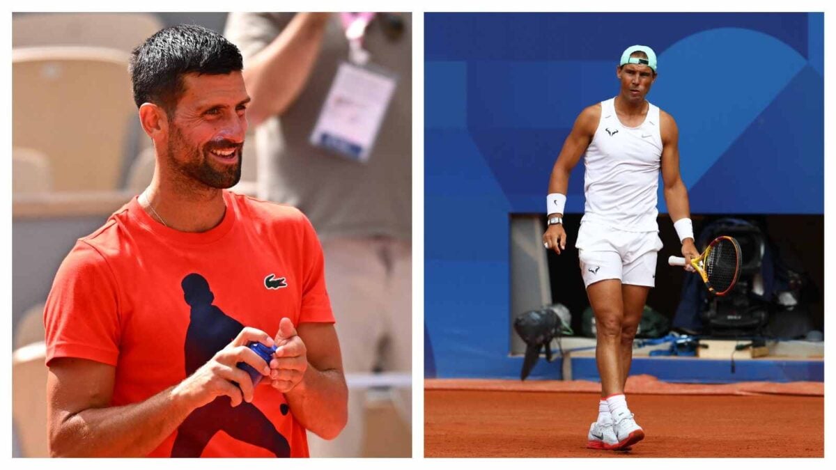 Novak Djokovic(L), Rafael Nadal(R)