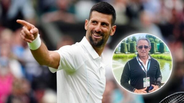 Patricio Apey and Novak Djokovic