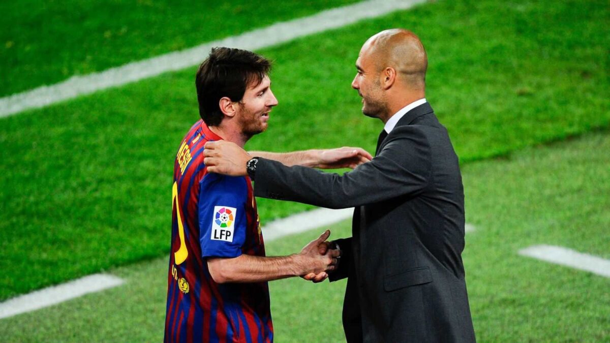 Pep Guardiola & Lionel Messi