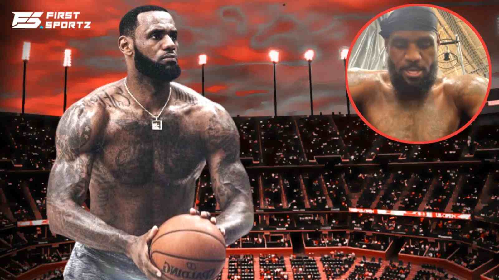 “Most unintentionally hilarious superstar” – LeBron James’ shirtless video from gym after signing max $104 million contract has fans in splits