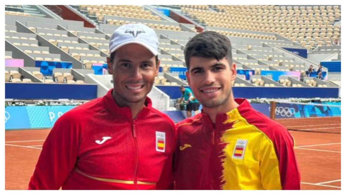 Rafael Nadal and Carlos Alcaraz