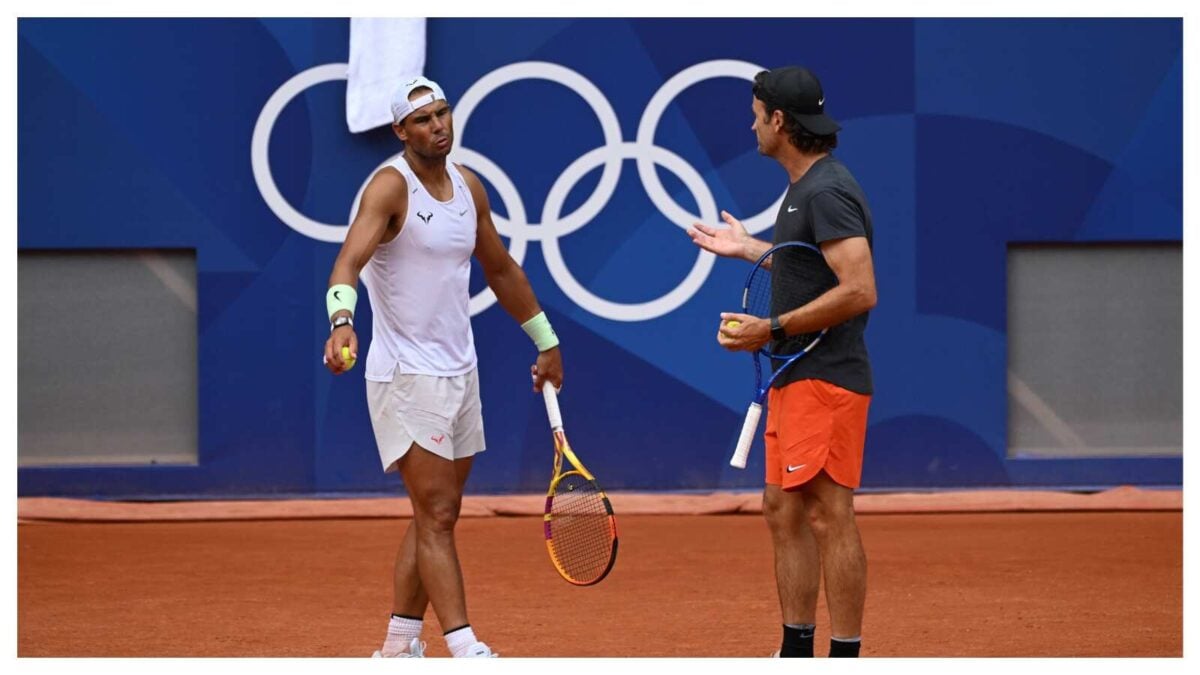 Rafael Nadal and Carlos Moya