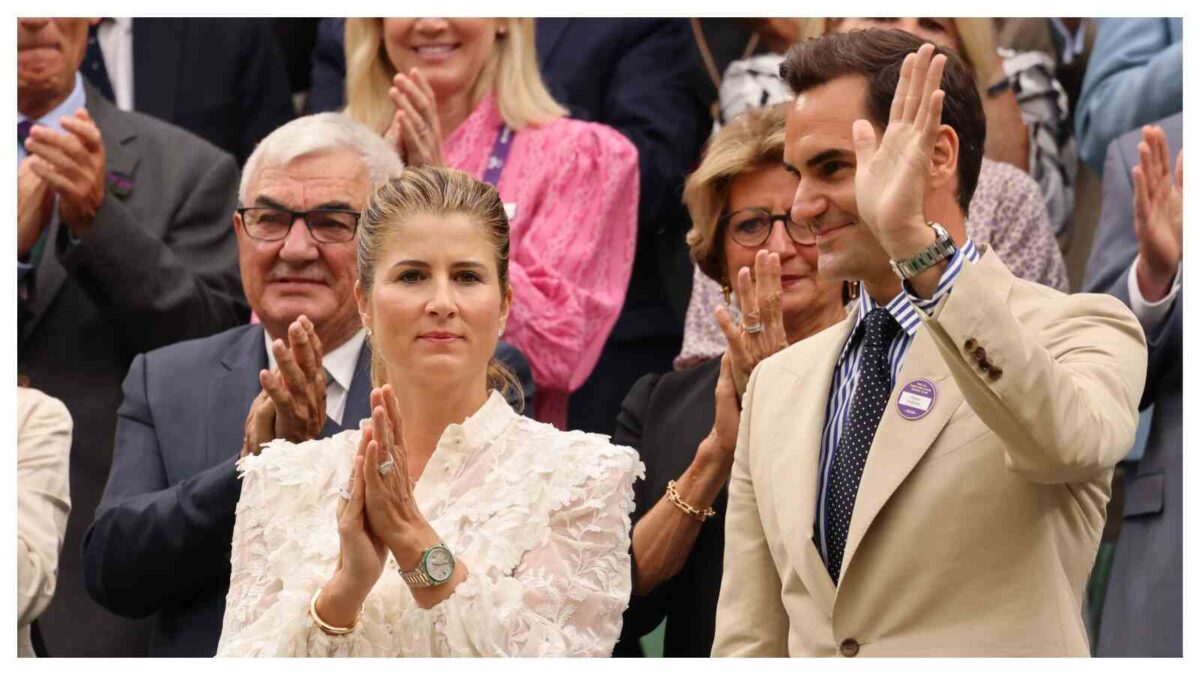 Roger Federer and Mirka Federer