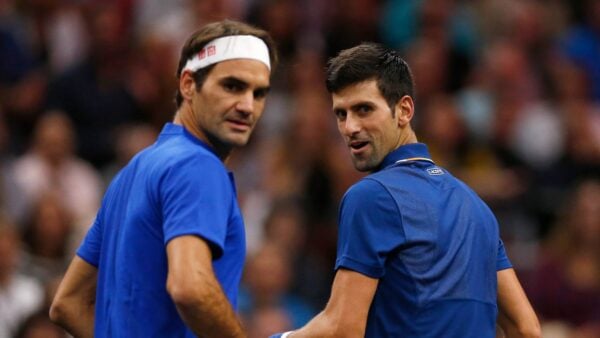 Roger Federer and Novak Djokovic