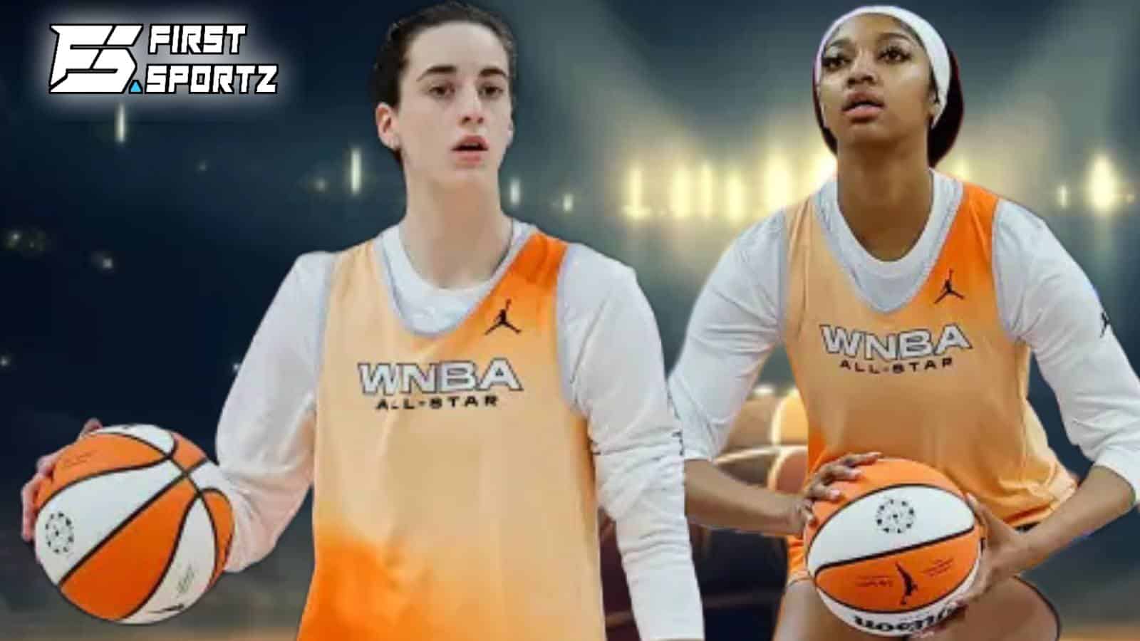 WATCH: Angel Reese and Caitlin Clark halfcourt shooting contest brings out one winner