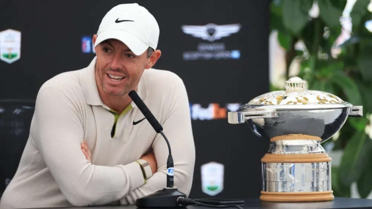 Rory Mcllroy after winning the Scottish Open