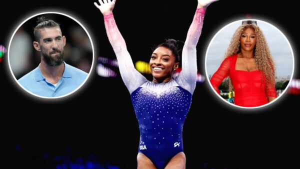 Simone Biles, Michael Phelps, and Serena Williams